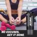 ACUNA Protein Shaker Bottle 600ml - 3-Layer Twist Off Cups - Steel Mixing Ball - Easy to Clean - Gym & Sports Shaker Bottle (Black) - Buy Online on GoSupps.com
