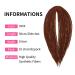 DSoar 20 Double Ended Synthetic Dreadlocks - 10 Strands Crocheted Braided Hair Extensions for Hip-Hop & Reggae Style - Soft & Thin 0.6cm - Buy Online on GoSupps.com