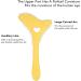 Silicone Aid Reusable Eye Makeup Tool with Cream Applicator for Eye Shadow Mascara Drawing (Yellow) - Buy Online on GoSupps.com