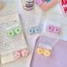 Crystal Flower Contact Lens Case - Mini Storage Box for Women - Travel Set - Blue - Buy Online on GoSupps.com