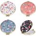 FRCOLOR 12pcs Floral Mirror Purses Women's Double-Sided Makeup Clutch - Portable Travel Vanity Gift for Girls - Buy Online on GoSupps.com
