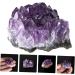 FOMIYES 4 Pcs Natural Crystal Cluster Crystal Ornament Rough Stone Purple Natural Minerals Multifunction - Buy Online on GoSupps.com