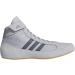 adidas HVC2 Wrestling Mat Shoe with Ankle Strap - Men's/Boy's (Light Gray/Onyx, Size 11.5) - Buy Online on GoSupps.com