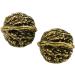 Partykindom Copper Walnut Body Massage Device - 2 Pairs Decorative Foot Ornaments & Accessories | 3.5cm x 2pcs Golden - Buy Online on GoSupps.com