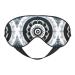 Black and White Round Totem Eye mask Soft Elastic and Adjustable Nighttime Comfort Sleeping mask Suitable for Both Men and Women