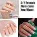 Semi Cured Nail Wraps - 20 Soft Gel Nail Stickers for Long Lasting French Tip Manicure | UV/LED Lamp Required - Buy Online on GoSupps.com