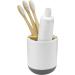 Full Circle Keep It Clean Toothbrush Holder with Bamboo Accent - White - Buy Online on GoSupps.com