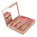 Travel Mini Makeup Brushes Set - Soft Bristles Ergonomic Design Mirror Storage Box - Perfect for Home & Travel (Pink - Buy Online on GoSupps.com