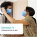 HoMedics Disposable 3-Layer Face Mask - 50 Pack, Adjustable Elastic Ear-Loop, 3-Ply Protection for Air Pollution and Dust - Adult Multicolor - Buy Online on GoSupps.com