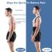 ABACKH Posture Corrector Brace for Men and Women - Adjustable Support for Upper and Lower Back Pain Relief - Improve Posture and Lumbar Support - Size L (33-37) - Buy Online on GoSupps.com