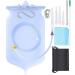 Silicone Enema Bucket Kit with 6 Nozzle Tips & Hose - Colon Cleansing for Adults & Kids - Buy Online on GoSupps.com