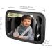 Shatterproof Baby Car Mirror for Backseat | Adjustable Rear View Mirror for Infants, Kids, and Pets - Black - Buy Online on GoSupps.com