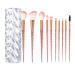 Buy Pink 10-Piece Makeup Brush Set with Spiral Handle & Storage Bucket - Soft Tools for Flawless Beauty | International Shipping Available - Buy Online on GoSupps.com