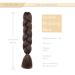 Gairyan Jumbo Braids Extension - 60cm Ombre Synthetic Hair for Box & Crochet Braids | Medium Brown Afro Braiding Hair (1 Piece) - Buy Online on GoSupps.com