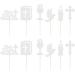 Dohia First Holy Communion Cupcake Toppers Glitter Dove Cross Cupcake Picks for Baptism First Communion Theme Baby Shower Birthday Party Cake Decorations D1-SZJGZCP (Silver) - Buy Online on GoSupps.com