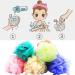 10-Piece Colorful Mesh Loofah Sponges for Body Exfoliation and Cleaning - Buy Online on GoSupps.com