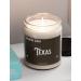 Natural Scented Soy Candle 9oz - Texas Themed Eco-Friendly Gift | Handmade Long-Lasting Cinnamon Vanilla Fragrance - Buy Online on GoSupps.com