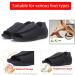 Men's Diabetic Shoes - Extra Wide Sandals & Walking Shoes with Arch Support for Swollen Feet | Adjustable Closure Orthopedic Footwear for Plantar Fasciitis - Size 11.5 Mesh Black - Buy Online on GoSupps.com