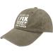 Men's Washed Denim Adjustable Baseball Cap - Fix Stuff & Know Things - Khaki - Buy Online on GoSupps.com