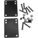 ZRM&E Rubber Skateboard Riser Pad Screws Kit - 29mm x 3mm Riser Pads with Mounting Screws and Nuts - Black - Buy Online on GoSupps.com