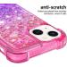 Buy Tivenfezk Glitter Drive Sand Shell for iPhone 15 Plus | Silicone Shockproof Gradient Case - Pink Purple Transparent Bumper - Buy Online on GoSupps.com