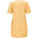 Bijerou Summer Dresses for Women 2024 | Solid Crewneck Short Sleeve T-Shirt Dress | Loose Beach Vacation Mini Dress in Checkered Yellow - Shop Now! - Buy Online on GoSupps.com