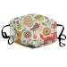 Forest Animals And Plants Washable Reusable Mask Cotton Anti Dust Half Face Mouth Mask For Kids Teens Men Women With Adjustable Ear Loops