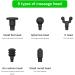 Awesafe Handheld Deep Tissue Percussion Massage Gun - Electric Body Massager for Pain Relief with 4 Speeds, LCD Screen, Quiet Motor, 5 Massage Heads - Buy Online on GoSupps.com