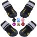 QUMY Waterproof Dog Boots - Anti-Slip Shoes with Reflective Strips (4PCS Set) - Buy Online on GoSupps.com