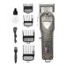 Hair Clippers All-Metal Hair Clipper LCD Digital Display Electric Clipper Hair Salon Oil Head Push Gradient Mens Shaving Head(Silver)