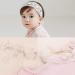 4 Pcs Baby Girl Headbands with Grosgrain Ribbon Faux Leather Stars - White - Buy Online on GoSupps.com