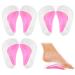 SIBBA 6 PCs Gel-Foot vault insole orthopedic insole silicone foot inserts foot vaulted support inserts Plantar fasciitis shoe vault high-heal inserts pillow pad 3 pair-pink