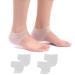 AnHua 2 Pairs Silicone Gel Heel Sleeves Heel Repair Pads Foot Cushion Protector for Plantar Fasciitis Heel Spurs HeelPain and Crack Dry Skin Feet Men and Women