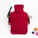 Large Hot Water Bottle with Knit Cover Heat Bottle & Foot Warmer for Autumn & Winter | Ideal Hot Compress Container Red Warbutel Handwarmer - Buy Online on GoSupps.com