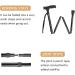 BigAlex Folding Cane - Adjustable & Lightweight Hand Walking Stick for Men and Women - Sleek T Handles - Mobility Aid in Black - Buy Online on GoSupps.com
