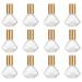 Beavorty 12 pieces roller bottle made of glass lip roller on bottles for aroma oils empty roller bottles of empty roller bottles make-up remover bottles travel scrollrad essential oil golden