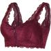 Buy Ltddzz Large Pointed Mastectomy Bra - Front Zipper Wireless Medium Red with Prosthesis Pockets | International Shipping - Buy Online on GoSupps.com