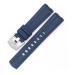 EPANO 20mm Watch Strap Replacement for Omega Seamaster 300 Curved End Fluorous Rubber Silicone Watch Band Stainless Steel Buckle Blue 20 mm
