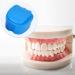 Denture Box Retainer Case Denture Storage Bath Box Denture Holder Box Cleaning Box Lightweight and Portable Cleaning Box with Filter (M Blue) M Blue - Buy Online on GoSupps.com