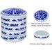 Fitlyiee 5-Layer Porcelain Mixing Trays Set | Round Watercolor Palettes & Sauce Dishes - Buy Online on GoSupps.com