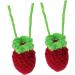 Zerodeko 2pcs Strawberries Fruit Candy Bags Goodie Bags for Kids Egg Bags Mesh Bag Crochet Net Bag Shopping - Buy Online on GoSupps.com
