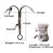 Yiliaw Stainless Steel Outdoor Grappling Hook with 50FT Rope - Climbing Claw for Outdoor Hiking & Tree Limb Removal - Buy Online on GoSupps.com