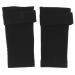 Self-heated knee supports warming knee protectors cold protection compression knee podium shin strap relieving joint pain cold legs knitted knee protectors (black)