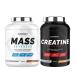 Superset Nutrition | Advanced Mass Gain Program - Mass Advanced 2.5kg Choco Nut - Creatine Hardcore 1.5kg Ice Tea Peach