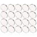 20pcs Metal Makeup Eyeshadow Jars Pan Palettes Tin Lipstick Foundation Single Holder Watercolor Eye Tray Steel Round Blush Pans Magnetic Cosmetic Plate Empty Pigment for 3.5x3.5cm As Shown