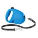 Ferplast dog leash flippy one roller leash small dogs up to 12 kg.Pull -out cord max. 4.5 m. Single button for locking and unlocking light blue max 12 kg - 4.5 m rope blue