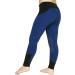 OKAY SPORTS Kids Performance Horse Riding Tights Blue Medium | Knee Patch Equestrian Pants with Pocket - Buy Online on GoSupps.com