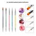 MAGIC ARMOR 10pcs Double Ended Nail Art Brushes with Dotting Tools - Nail Salon Quality Poly Extension Gel Builder Brush Set for DIY Nail Design - Buy Online on GoSupps.com