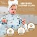 Yum Yum's Silicone Baby Bibs - Waterproof Long Sleeve Feeding Bib with Safari Friends Design | Ideal for Baby Weaning 6-12 Months - Buy Online on GoSupps.com