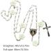 Shop Oralgo's Unique White Pearl Necklace - Stylish Cross Trailer Chain & Crucifix Accessory for International Shipping - Buy Online on GoSupps.com